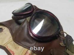 Original WW2 Japanese Imperial Air force Pilot Helmet goggles gloves USED