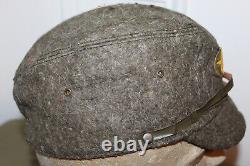 Original WW2 Late War Imperial Japanese Army Soldiers Field Hat withSewn Army Star