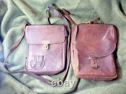 Original WW2 World War 2 Imperial Japanese Army Leather Bag 2 bags