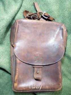 Original WW2 World War 2 Imperial Japanese Army Leather Bag 2 bags