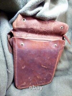 Original WW2 World War 2 Imperial Japanese Army Leather Bag 2 bags