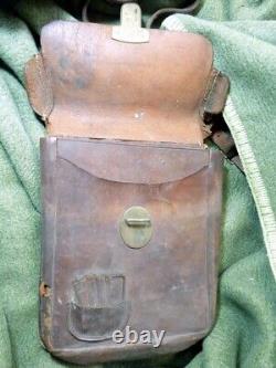 Original WW2 World War 2 Imperial Japanese Army Leather Bag 2 bags