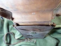 Original WW2 World War 2 Imperial Japanese Army Leather Bag 2 bags