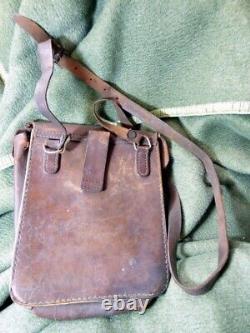 Original WW2 World War 2 Imperial Japanese Army Leather Bag 2 bags