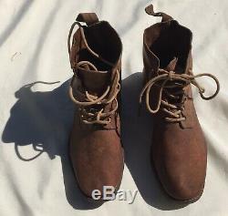 Original WWII Imperial Japanese Army Combat Boots Shoes Exceptional Condition