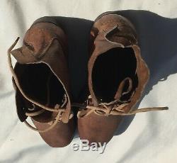 Original WWII Imperial Japanese Army Combat Boots Shoes Exceptional Condition