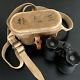 Original Wwii Imperial Japanese Army Nco Binoculars With Canvas Web Case & Strap