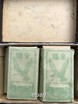 Original WWII Imperial Japanese Golden Eagle Brand Cigarettes 4 Packs Colt Box