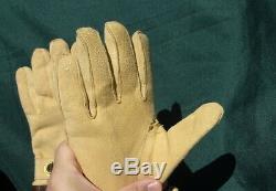 Original WWII Imperial Japanese Navy Aviation Pilot Guantlet Flight Gloves