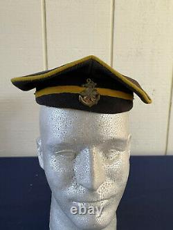 Original WWII Imperial Japanese Navy Sailor Donald Duck Hat With Japanese Anchor