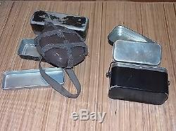 Original Ww2 Imperial Japanese Army Officer's Mess Kits And Infantry Canteen-lot