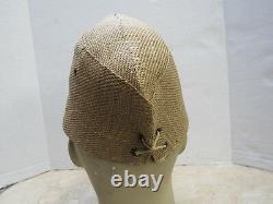 Original Ww2 Imperial Japanese Army Tropical Basket Weave Field Cap