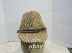 Original Ww2 Imperial Japanese Army Tropical Basket Weave Field Cap