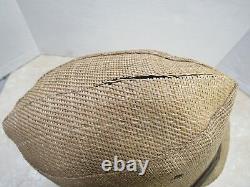 Original Ww2 Imperial Japanese Army Tropical Basket Weave Field Cap