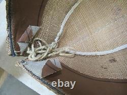 Original Ww2 Imperial Japanese Army Tropical Basket Weave Field Cap