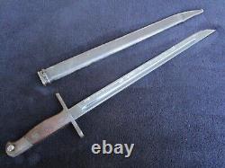 Original Ww2 Japan Imperial Type 30 Bayonet And Scabbard Maker Kaneshiro Nagoya