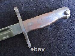 Original Ww2 Japan Imperial Type 30 Bayonet And Scabbard Maker Kaneshiro Nagoya