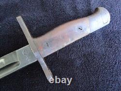 Original Ww2 Japan Imperial Type 30 Bayonet And Scabbard Maker Kaneshiro Nagoya