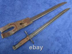 Original Ww2 Japanese Imperial Type 30 Arisaka Bayonet And Scabbard With Frog