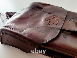 Original Ww2 Japanese Nco Map Case Imperial Army Leather Military Kit Wwii