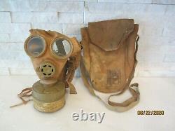 Original Wwii Imperial Japanese Army Gasmask With Filter And Carry Bag