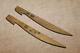 Pair Of Very Rare & Original Ww2 Imperial Japanese Army Wood Tent Stakes, Marked
