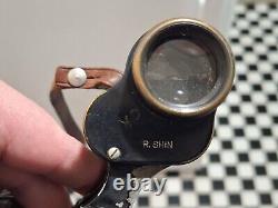 Possible Imperial Japanese Army Orion Binoculars 6X24 with Leather Carrying Case