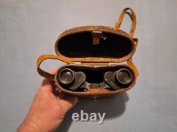 Possible Imperial Japanese Army Orion Binoculars 6X24 with Leather Carrying Case