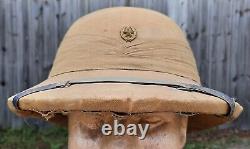 Pre WWII China Pith Sun Helmet Cork Unknown Military Imperial Japanese