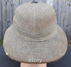 Pre WWII China Pith Sun Helmet Cork Unknown Military Imperial Japanese