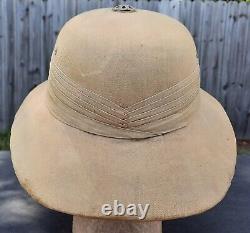 Pre WWII China Pith Sun Helmet Cork Unknown Military Imperial Japanese