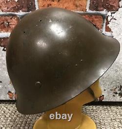 RARE IJA Japanese Imperial Army Type 90 Combat Helmet Original WWII WW2