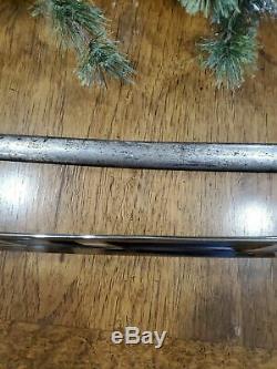 RARE Imperial Japanese Army WW2 SUYA TOKYO OFFICER HAMON ETCHED PARADE SABER