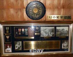 RARE JAPANESE WW? WW2 Imperial Japanese Army military insignia photo frame 9kg