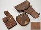 Rare Japanese Ww? Ww2 Imperial Japanese Army Military Leather Pouch Set