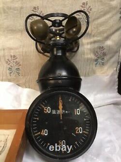 Rare! 1940s WWII Japanese Imperial Navy Wind Speed Anemometer Original Box