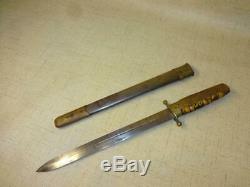 Rare Authentic Pre-wwii Japanese Imperial Navy Dagger Dirk Tortoise Shell Handle