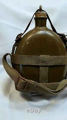 Rare Authentic Wwii Ww2 Imperial Japanese Em/nco's Model 1934 Canteen Fine +