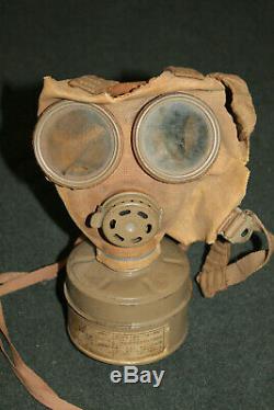 Rare Original WW2 Imperial Japanese Army Gas Mask with Well Marked Filter