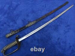 Rare Original Ww2 Japanese Imperial Navy Officer`s Sword And Scabbard