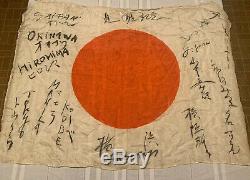 Rare Vintage WW2 Imperial JAPANESE Flag Original Veteran Souvenir