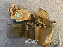 Rare WW II original imperial japanese army gas mask Kit