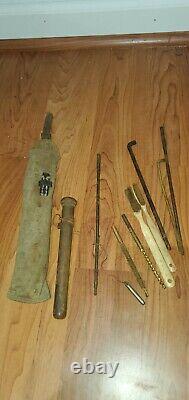 Rare WWII IJA Imperial Japanese Army Issue Arisaka Field Cleaning Kit WithBrushes