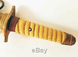 Rare Wwii Imperial Japanese Navy Officer Dagger, Knife