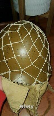 SCARCE WW2 Japanese Type 90 Imperial Army Helmet WITH NET AND COVERS SIGNED