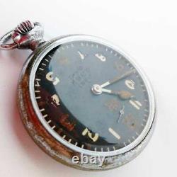 SEIKOSHA Antique Pocket Watch Imperial Japanese Army SEIKO 15 Jewels Silver