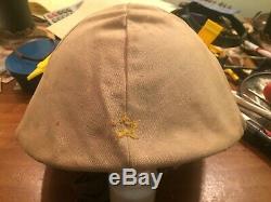 Scarce WWII Imperial Army Japanese helmet with original canvas cover