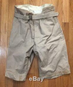 Scarce WWII Imperial Japanese Navy Tropical Short Pants with Belt and Buckle