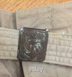 Scarce WWII Imperial Japanese Navy Tropical Short Pants with Belt and Buckle