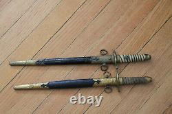 Set of two WWII Imperial Japanese Naval Officers Dirk's